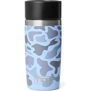 YETI Rambler 16 oz Travel Bottle, Stainless Steel, Vacuum Insulated with Leakproof Commuter Cap, Ridgeline(Blue Camo)