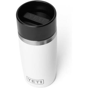 YETI Rambler 16 oz Travel Bottle, Stainless Steel, Vacuum Insulated with Leakproof Commuter Cap, Ridgeline(White)