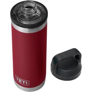 YETI Rambler 18 oz Bottle, Leakproof, Vacuum Insulated, Stainless Steel with Chug Cap, Ridgeline(Harvest Red)