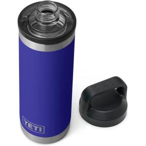 YETI Rambler 18 oz Bottle, Leakproof, Vacuum Insulated, Stainless Steel with Chug Cap, Ridgeline(Offshore Blue)