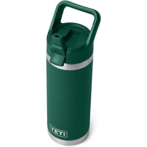YETI Rambler 18 oz Bottle, Vacuum Insulated, Stainless Steel with Color Matching Straw Cap, Venom(Black Forest Green)