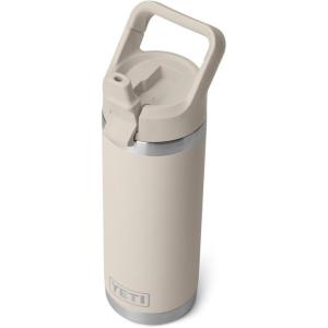 YETI Rambler 18 oz Bottle, Vacuum Insulated, Stainless Steel with Color Matching Straw Cap, Venom(Cape Taupe)