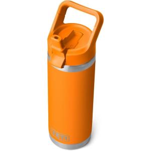 YETI Rambler 18 oz Bottle, Vacuum Insulated, Stainless Steel with Color Matching Straw Cap, Venom(King Crab)