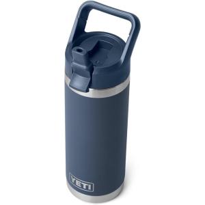 YETI Rambler 18 oz Bottle, Vacuum Insulated, Stainless Steel with Color Matching Straw Cap, Venom(Navy)