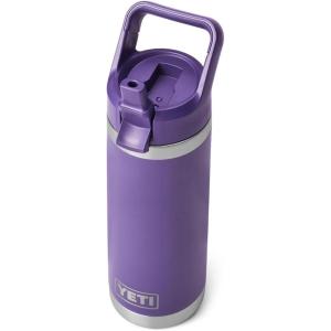 YETI Rambler 18 oz Bottle, Vacuum Insulated, Stainless Steel with Color Matching Straw Cap, Venom(Peak Purple)