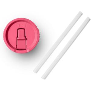 YETI Rambler 20 oz Travel Mug Straw Lid, Cape Taupe(Tropical Pink)