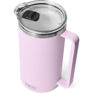 YETI Rambler 64 oz Pitcher, Vacuum Insulated, Stainless Steel with MagSlider Lid, Ridgeline(Cherry Blossom – Textured)