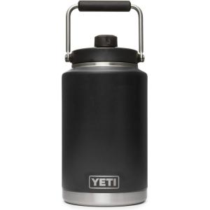 YETI Rambler Gallon Jug, Vacuum Insulated, Leakproof, Stainless Steel with MagCap(Black)