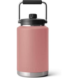 YETI Rambler Gallon Jug, Vacuum Insulated, Leakproof, Stainless Steel with MagCap(Sandstone Pink)