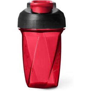 YETI Yonder Helimix Vortex Blender Shaker Bottle Holds up to 20oz | No Blending Ball or Whisk | USA Made | Portable Pre Workout Whey Protein Drink Shaker Cup | Dishwasher Safe, Venom(Rescue Red)