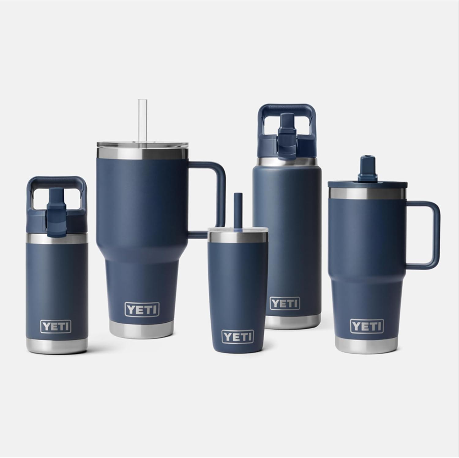 imageYETI Rambler 35 oz Straw Mug 20 DoubleWall Vacuum Insulation for Cold Beverages Dishwasher Safe Cupholder Compatible Reusable Straw Comfortable Grip Handle Travel Mug RidgelineRidgeline