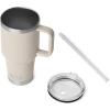 YETI Rambler 35 oz Straw Mug 2.0 – Double-Wall Vacuum Insulation for Cold Beverages – Dishwasher Safe – Cupholder Compatible – Reusable Straw – Comfortable Grip Handle – Travel Mug – Ridgeline(Cape Taupe)