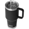 YETI Rambler 35 oz Straw Mug 2.0 – Double-Wall Vacuum Insulation for Cold Beverages – Dishwasher Safe – Cupholder Compatible – Reusable Straw – Comfortable Grip Handle – Travel Mug – Ridgeline(Black)